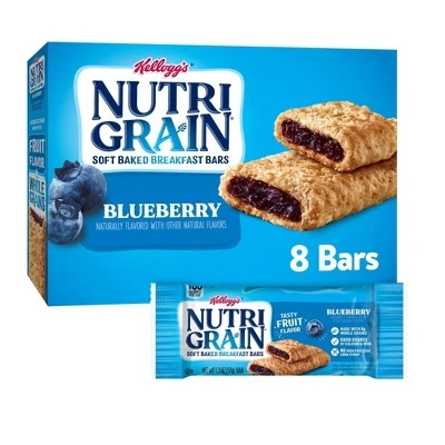 Kellogg's Nutri Grain Blueberry Soft Baked Cereal Bars  8ct