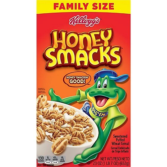 Honey Smacks Breakfast Cereal 23oz  Kellogg's