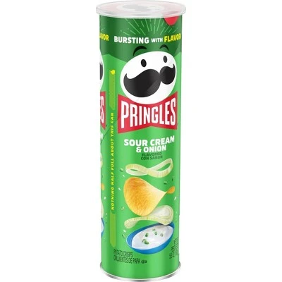 Pringles Sour Cream & Onion Potato Crisps  5.5oz