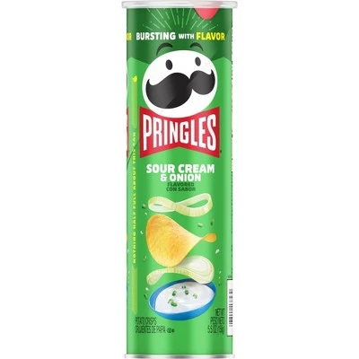 Pringles Sour Cream & Onion Potato Crisps  5.5oz