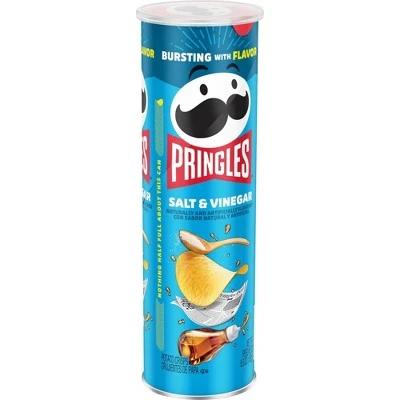 Pringles Salt & Vinegar Potato Crisps  5.5oz