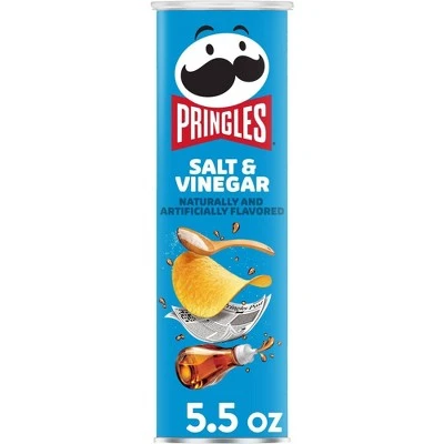 Pringles Salt & Vinegar Potato Crisps  5.5oz