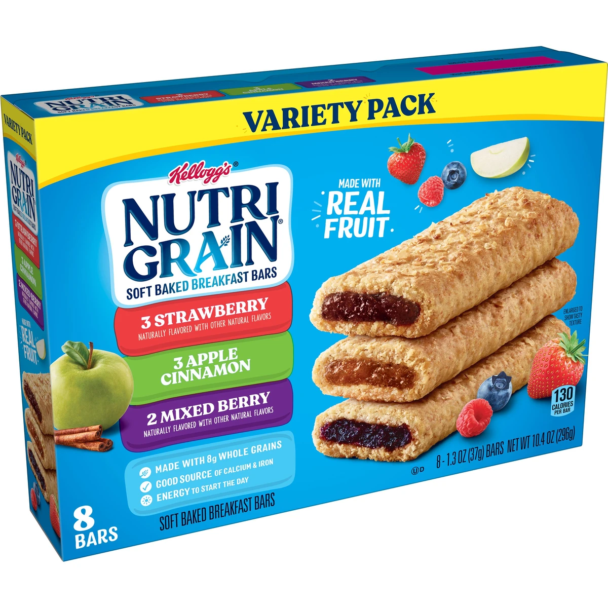 Nutri Grain Variety Pack Snack Bars  8ct