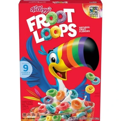 Kellogg's Froot Loops Sweetened Multi Grain Cereal