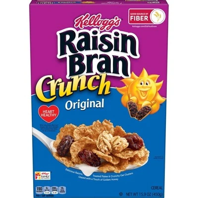 Raisin Bran Crunch Original Breakfast Cereal 15.9oz Kellogg's