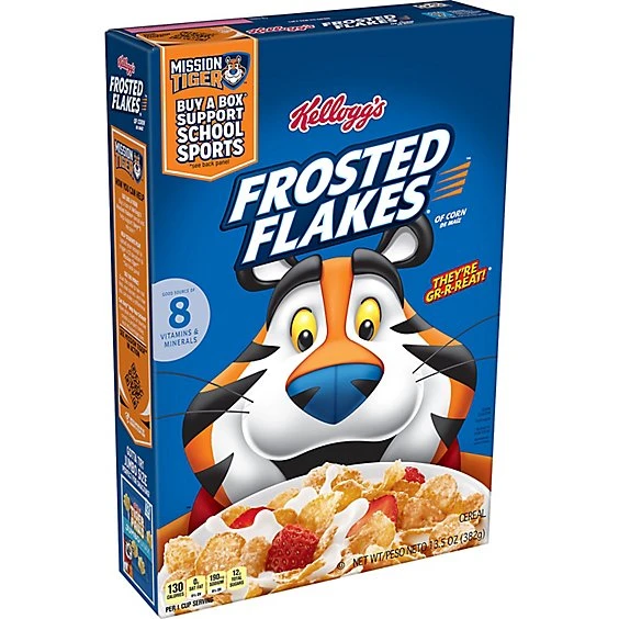 Kellogg's Frosted Flakes of Corn Cereal, Frosted Flakes