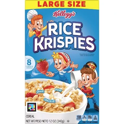 Rice Krispies Breakfast Cereal 12oz Kellogg's