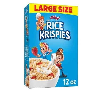 Rice Krispies Breakfast Cereal 12oz Kellogg's