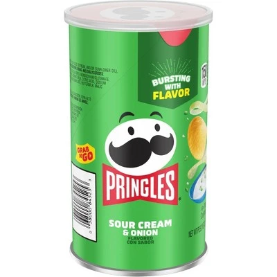 Pringles Grab & Go Large Sour Cream & Onion Potato Crisps 2.5oz