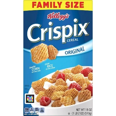 Crispix Breakfast Cereal 18oz Kellogg's