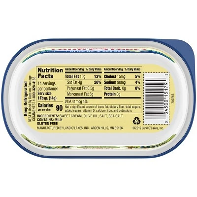 Land O Lakes Butter with Olive Oil & Sea Salt 7oz