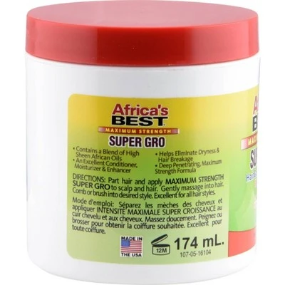Africa's Best Super Gro Hair & Scalp Conditioner  5.25 oz