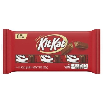 Kit Kat Full Size Candy Bars  9oz/6ct