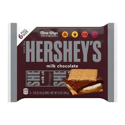 Hershey’s Milk Chocolate Bar 6ct
