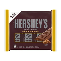 HERSHEY'S Hershey’s Milk Chocolate with Almonds Bars  6ct