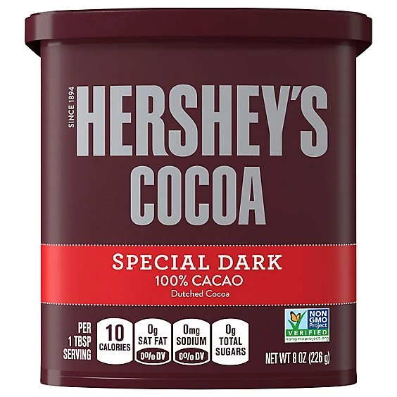 Hershey's Special Dark 100% Cacao Cocoa Powder 8oz