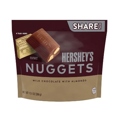 Hershey's Nuggets with Almonds Share Size Chocolates  10.1oz