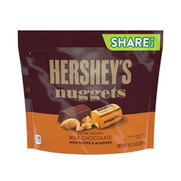 HERSHEY'S Hershey's Extra Creamy Milk Chocolate With Toffee & Almonds Nuggets, Milk Chocolate