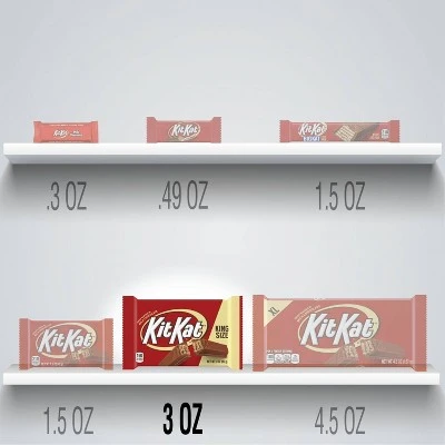 Kit Kat, Milk Chocolate King Size Wafer Bar, 3 Oz