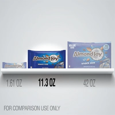 Almond Joy Snack Size Candy Bars  11.3oz