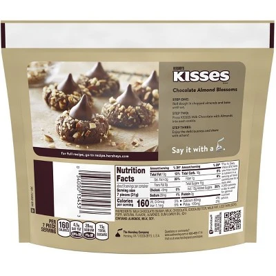 Hershey's Kisses Milk Chocolate With Almonds, Almonds