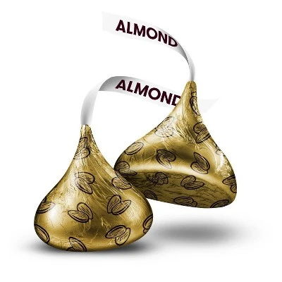 Hershey's Kisses Milk Chocolate With Almonds, Almonds