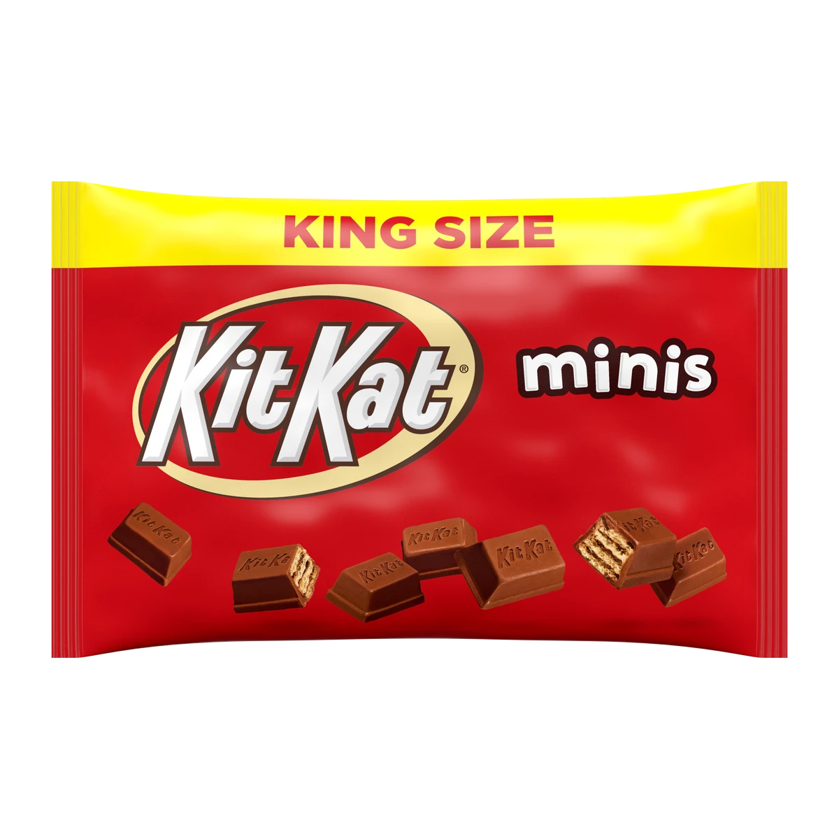 Kit Kat King Size Minis Crisp Wafers in Milk Chocolate Bag  2.2oz
