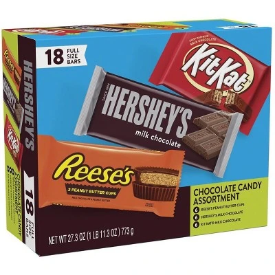 Hershey’s Candy Bars Variety Pack  18ct
