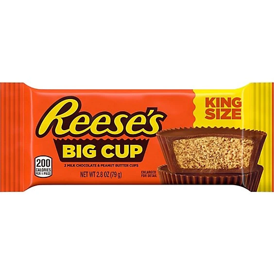 Reese's Peanut Butter Big Cup King Size Chocolate  2.8oz