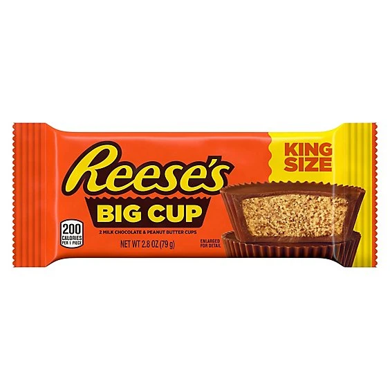 Reese's Peanut Butter Big Cup King Size Chocolate  2.8oz