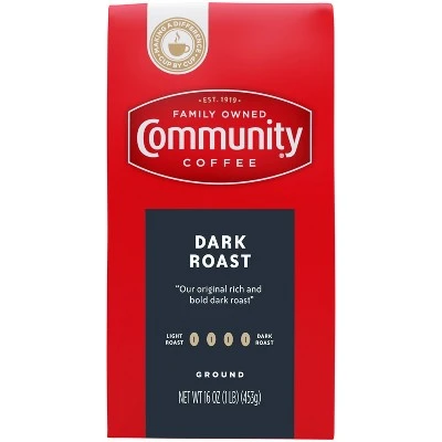 Community Coffee Dark Roast Ground Coffee 16oz