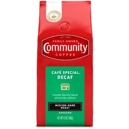 Community Coffee Community Coffee Café Special Medium Dark Roast Ground Coffee  Decaf  12oz