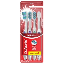 Colgate Colgate 360 Optic White Whitening Toothbrush Soft