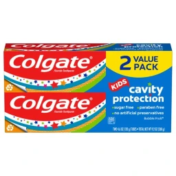 Colgate Colgate Kids Toothpaste Cavity Protection with Fluoride  Bubble Fruit Flavor  4.6oz/2pk