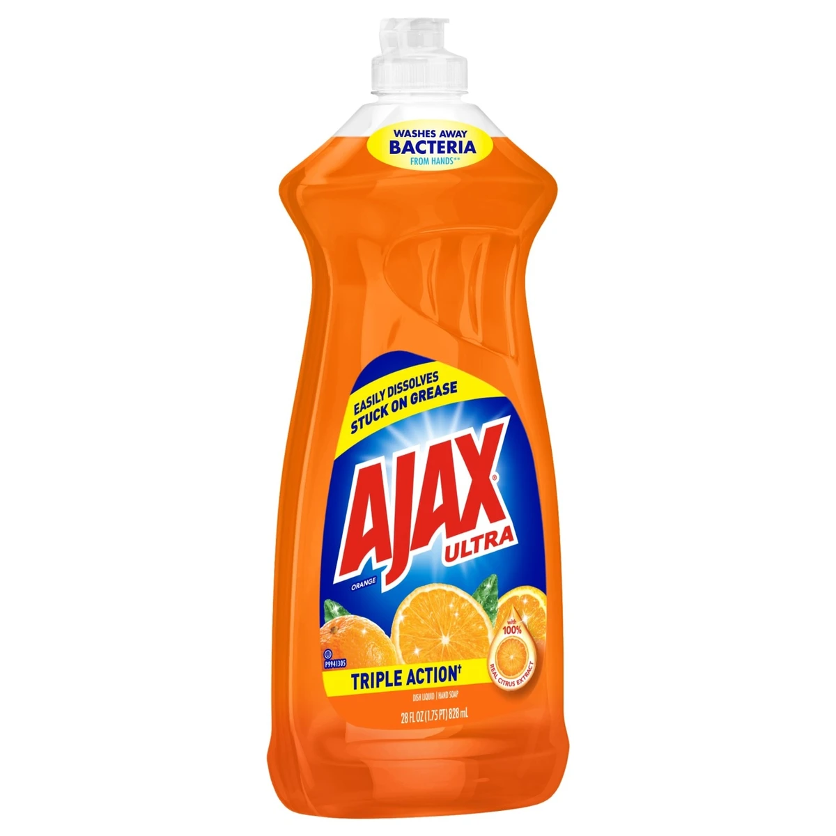 Ajax Ultra Triple Action Liquid Dish Soap  Orange  28 fl oz