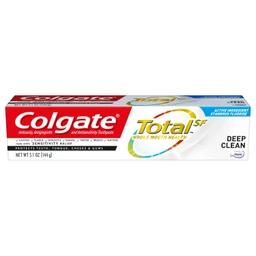 Colgate Colgate Total Fluoride Toothpaste with Sensitivity Relief  Deep Clean  5.1oz