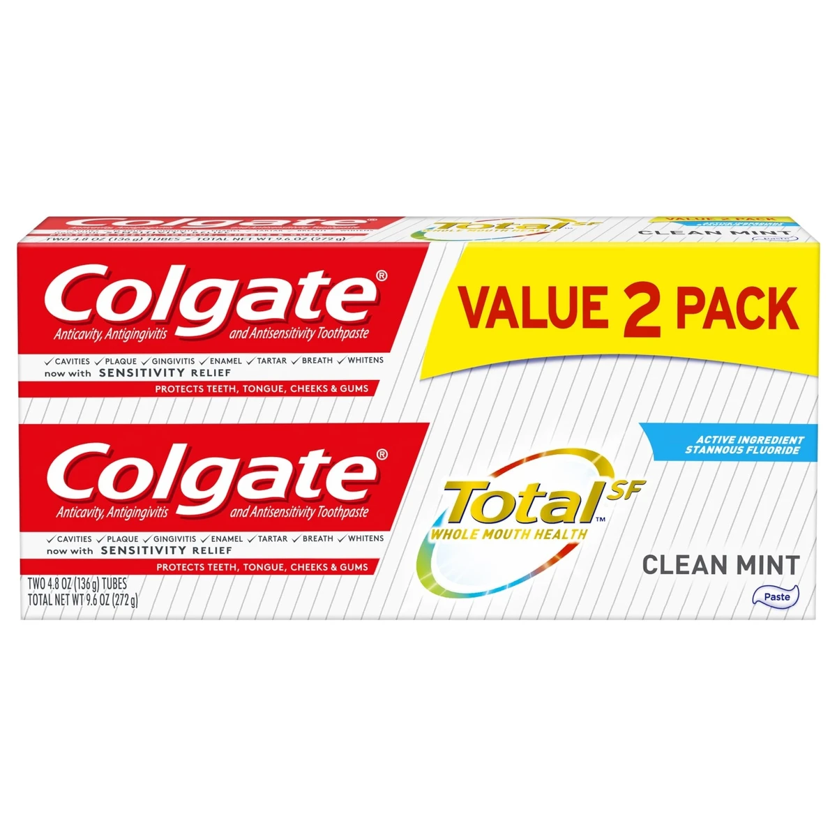 Colgate Total Clean Mint Paste Toothpaste  4.8oz