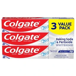 Colgate Colgate Baking Soda & Peroxide Whitening Toothpaste  Brisk Mint  6oz/3pk