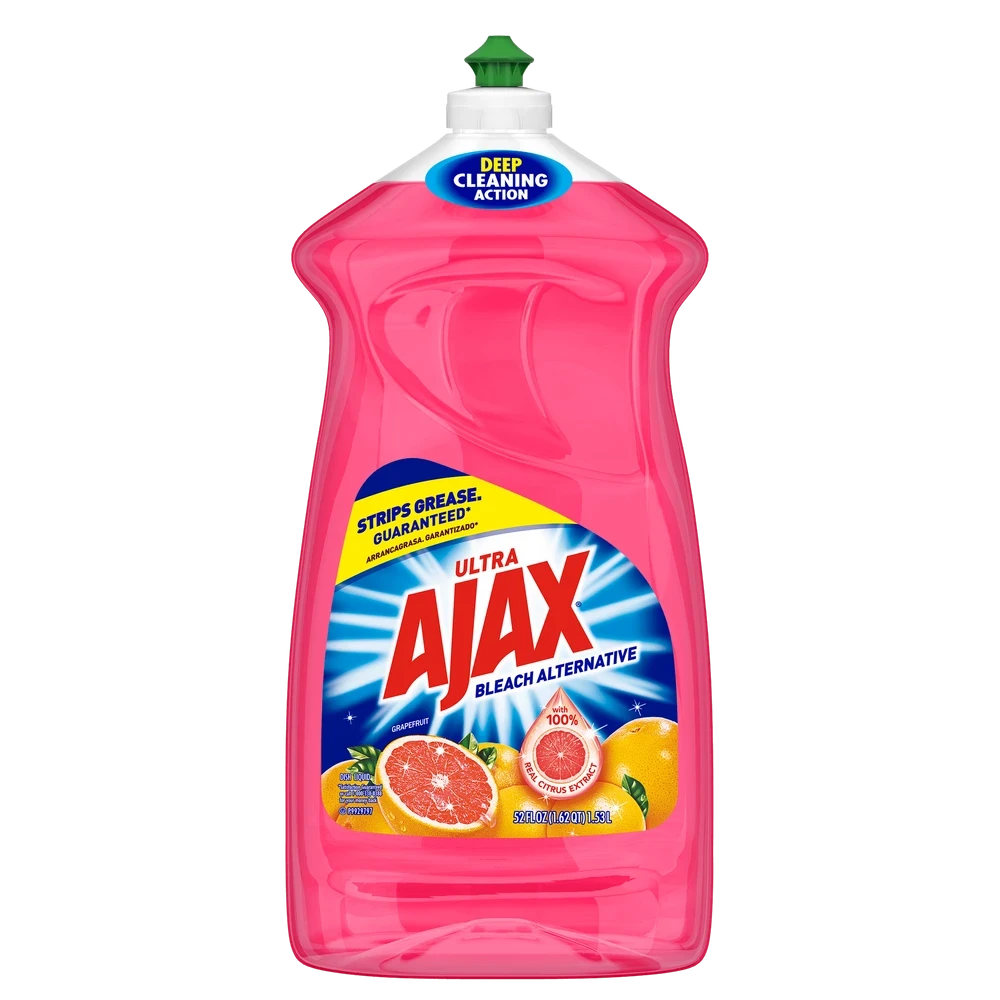 Ajax Ultra Bleach Alternative Liquid Dish Soap Detergent  Grapefruit  52 fl oz