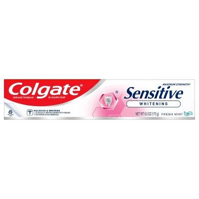 Colgate Sensitive Toothpaste Whitening Fresh Mint Gel