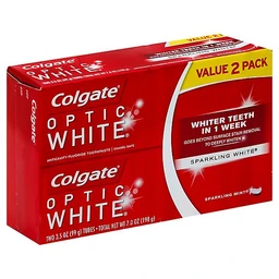 Colgate Colgate Optic White Advanced Whitening Toothpaste with 2% Hydrogen Peroxide  Sparkling White  3.2oz