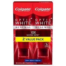 Colgate Colgate Optic White Renewal Teeth Whitening Toothpaste High Impact White 3oz/2pk