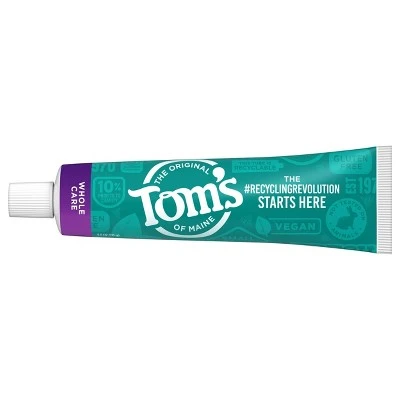 Tom's Of Maine Whole Care Anti cavity Toothpaste  3pk