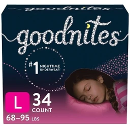 GoodNites Goodnites Girls' Bedtime Bedwetting Underwear  (Select Size & Count)