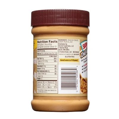 Skippy Natural Creamy Peanut Butter 15oz