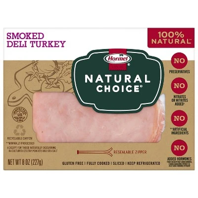 Hormel Natural Choice Sliced Smoked Deli Turkey  8oz