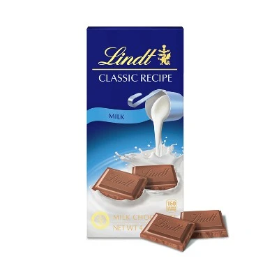 Lindt Classic Recipe Milk Chocolate Bar  4.4oz