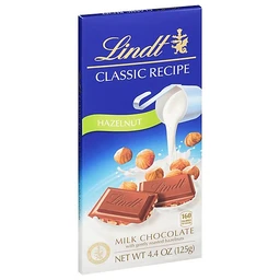 Lindt Lindt Classic Recipe Milk Chocolate, Hazelnut