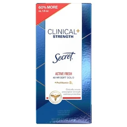 Secret Secret Clinical Strength Sport Fresh Soft Solid Antiperspirant & Deodorant 2.6oz