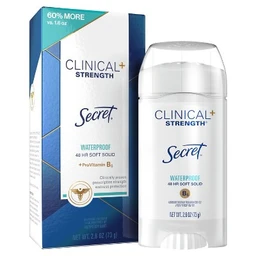 Secret Secret Clinical Strength Soft Solid Waterproof Antiperspirant & Deodorant  2.6oz